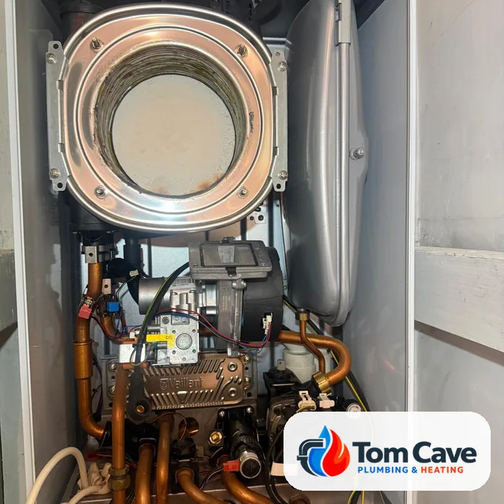 Vaillant ecoTEC opened up for a full strip-down service