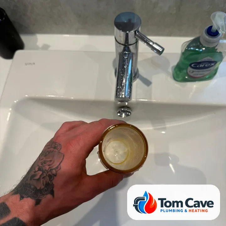 Condensate trap cleaned out